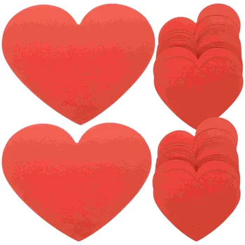 40шт Карточек в форме сердца, подарочных карточек на день Святого Валентина, Пустых карточек в форме сердца, выреза из бумаги в виде сердца
