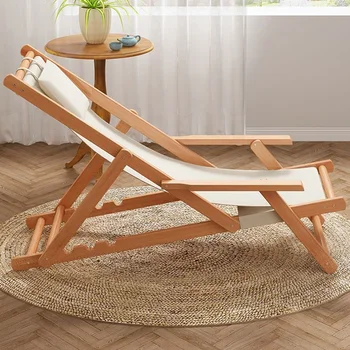 Современное деревянное пляжное кресло для сада, Складная Скамейка для пикника, Пляжные стулья, Прозрачная терраса, Уличная мебель Cadeira De Praia 3