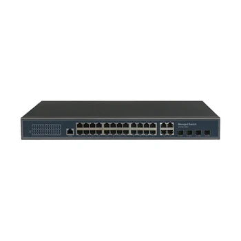 Корпоративный Сетевой Коммутатор L2 с управлением 24 32 Портами Gigabit VLAN LACP SNMP SSH Управляемый Оптоволоконный Коммутатор Ethernet