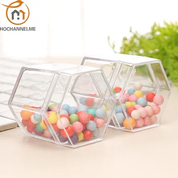 12 Шт. Прозрачная пластиковая коробка для упаковки продуктов Creative Crystal Mud Маленькая Пластиковая коробка для конфет
