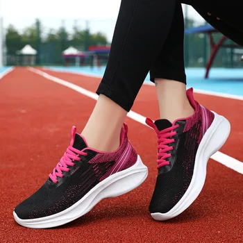 Легкая женская спортивная обувь для тренировок, дышащие уличные кроссовки для женщин, большой размер 41, свободные кроссовки для девочек 2
