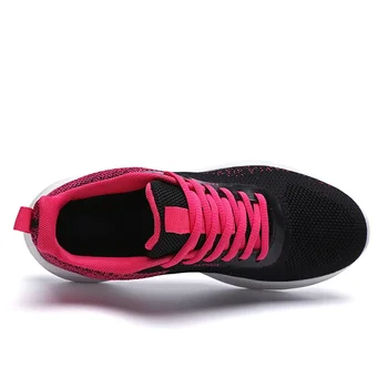 Легкая женская спортивная обувь для тренировок, дышащие уличные кроссовки для женщин, большой размер 41, свободные кроссовки для девочек 4