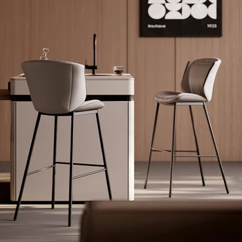 Барные стулья Irish High Banks с кухонным акцентом, барные стулья Nordic Iron, металлические табуреты из кожи геймера, Табуреты для пабов Haut Pour Cuisine