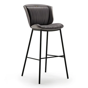 Барные стулья Irish High Banks с кухонным акцентом, барные стулья Nordic Iron, металлические табуреты из кожи геймера, Табуреты для пабов Haut Pour Cuisine 5