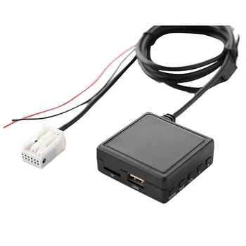 Автомобильный Bluetooth 5.0 кабель-адаптер AUX TF USB подходит для Peugeot 207 307 407 308
