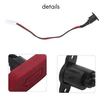 Для электрического скутера Xiaomi Mijia M365 Крышка зарядного отверстия с зарядным кабелем Порт для зарядки Пластиковая водонепроницаемая крышка 2