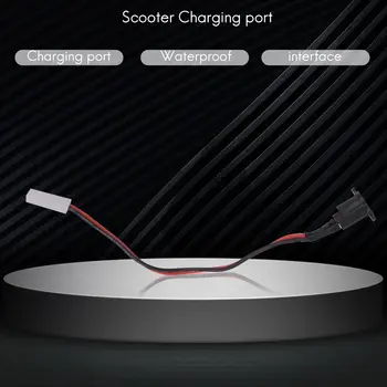 Для электрического скутера Xiaomi Mijia M365 Крышка зарядного отверстия с зарядным кабелем Порт для зарядки Пластиковая водонепроницаемая крышка 3
