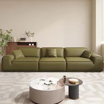 Роскошные Диваны для гостиной, Кожаный Секционный Модульный диван для гостиной, Элегантный Современный диван Soggiorno Di Lusso Nordic Furniture