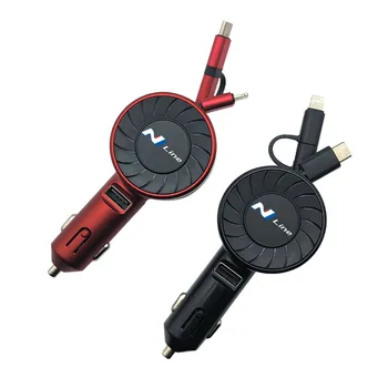 JKHNN Автомобильное Зарядное Устройство USB Для Быстрой Зарядки Телефона 3 Порта 12-24 В, Изготовленное на заказ Для Hyundai SOLARIS Veloster VERNA ATOS ATOS Coupe