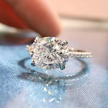 2024 Новое простое и классическое овальное кольцо с кубическим цирконием, женские Свадебные Аксессуары, роскошные ювелирные изделия из хрусталя 