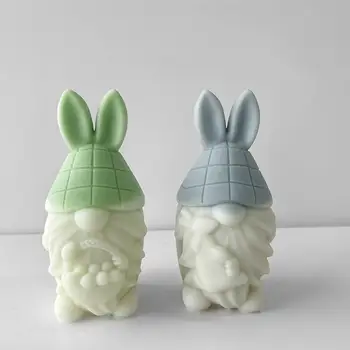 Формы для пасхальных свечей, Силиконовая форма для Пасхального кролика, яйцо своими руками, Гипсовая форма для кролика, Эпоксидная смола, Гипсовая форма для шоколада