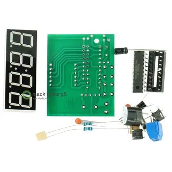 0,56-дюймовый цифровой светодиодный дисплей AT89C2051, 4 бита, набор для производства электронных цифровых часов DIY Kit, 4 цифры