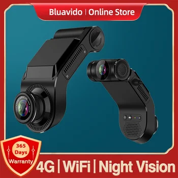 Bluavido 4G Dash Cam Автомобильный Видеомагнитофон Наблюдения HD 720P Ночного Видения Спереди И Сзади Двойная Камера Записи 24 Часа Удаленного Просмотра