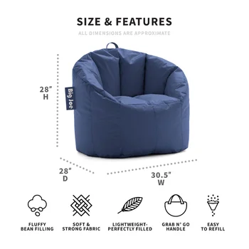 Кресло-мешок Big Joe Milano, детский диван Smartmax 2,5 фута 4