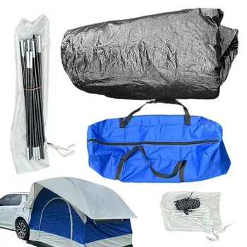Наружный автомобильный задний тент, Двухслойные непромокаемые палатки для внедорожников для кемпинга с тентом, навес для багажника, автоматическая палатка, Автомобильная палатка для кемпинга, задняя дверь для кемпинга, Палатка
