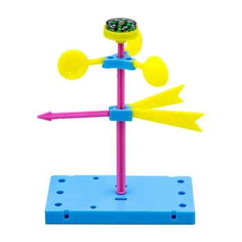 Анемометр ручной работы для измерения скорости ветра Игрушка для детей физический эксперимент 594A
