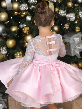 Модное платье-пачка принцессы с пайетками для маленьких девочек 2024 года, детское праздничное платье, свадебная вечеринка, День рождения, Рождество, детская одежда 2