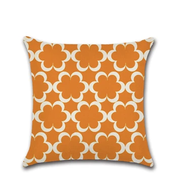 Геометрическая фигура Наволочка в виде листа хризантемы, декоративные подушки, наволочка для украшения дома 5