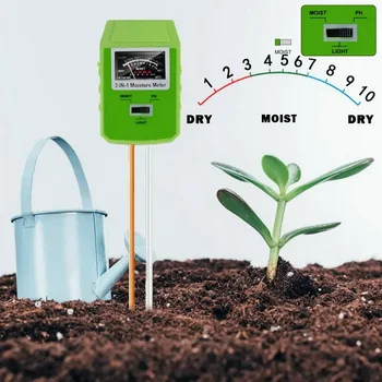 Легкий измеритель влажности pH почвы 3-в-1, Набор для тестирования Почвы для внутреннего Наружного Сада, Газона, Фермы, Не Требуется Батарея, Измеритель ph Почвы