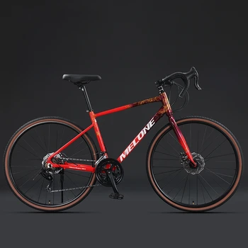 Дорожный велосипед, Гравийный велосипед, 16-скоростной каркас из алюминиевого сплава, внутренняя кабельная рама, широкие шины 700x38c, велосипеды для дальних поездок