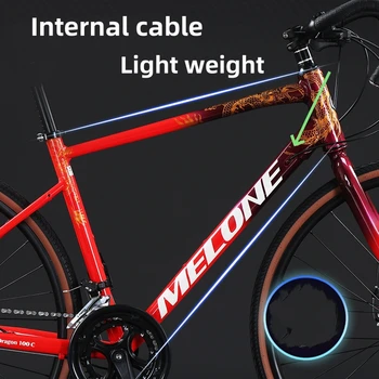 Дорожный велосипед, Гравийный велосипед, 16-скоростной каркас из алюминиевого сплава, внутренняя кабельная рама, широкие шины 700x38c, велосипеды для дальних поездок 3