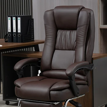 Модные офисные кресла для гостиной, Удлинитель для пола, Офисное кресло для руководителя из скандинавской кожи, роликовый массаж, Офисная мебель Cadeira Gamer 3