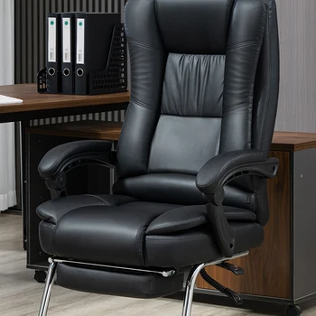 Модные офисные кресла для гостиной, Удлинитель для пола, Офисное кресло для руководителя из скандинавской кожи, роликовый массаж, Офисная мебель Cadeira Gamer 4