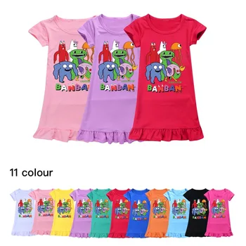 Garden of Banban/ Летняя ночная рубашка для девочек, пижама принцессы для детей, ночная рубашка для девочек-подростков, детское ночное платье, детская одежда для сна 0