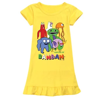 Garden of Banban/ Летняя ночная рубашка для девочек, пижама принцессы для детей, ночная рубашка для девочек-подростков, детское ночное платье, детская одежда для сна 1