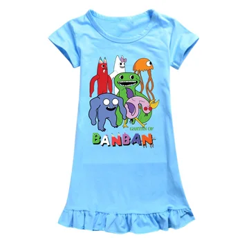 Garden of Banban/ Летняя ночная рубашка для девочек, пижама принцессы для детей, ночная рубашка для девочек-подростков, детское ночное платье, детская одежда для сна 2