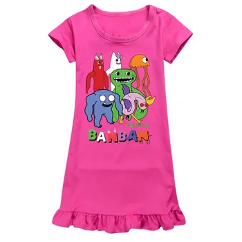 Garden of Banban/ Летняя ночная рубашка для девочек, пижама принцессы для детей, ночная рубашка для девочек-подростков, детское ночное платье, детская одежда для сна 4