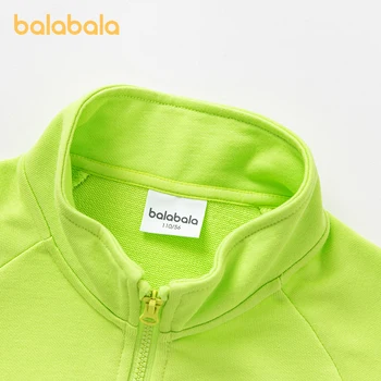Balabala Для малышей 2023, Осенний спортивный костюм из двух предметов, удобный модный модный костюм 3