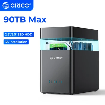 ORICO 5 отсеков 3,5-дюймовый корпус для жесткого диска типа C Тип B USB3.1 Gen1 5 Гбит/с 3,5 