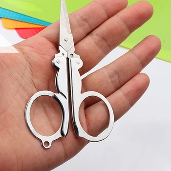 Складные ножницы из нержавеющей стали Портативные складные ножницы Mini Craft Scissors