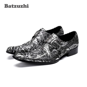 Брендовая Дизайнерская обувь Batzuzhi, Мужские Официальные деловые Модельные туфли Итальянского типа, Мужские Вечерние и свадебные туфли Zapatos Hombre, 46
