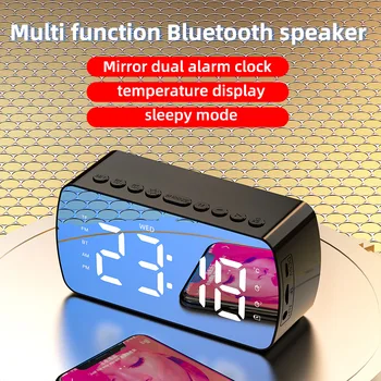 Часы Bluetooth динамик Маленькое домашнее портативное кассетное радио на открытом воздухе
