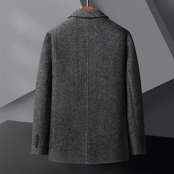 Новое поступление, Большой Мужской Модный и Повседневный Шерстяной пиджак Suepr, осень-зима, Большие размеры LXL2XL3XL4XL5XL6XL7XL 1