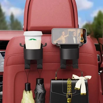 Подстаканник на заднем сиденье автомобиля, Вешалка для авто, Крючок для салона, Подносы для еды и напитков, держатели для автомобильных аксессуаров