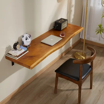Детский столик из массива дерева, настенный компьютерный стол, простой складной стол для чтения, Многофункциональный офисный стол, безопасный и стабильный 0