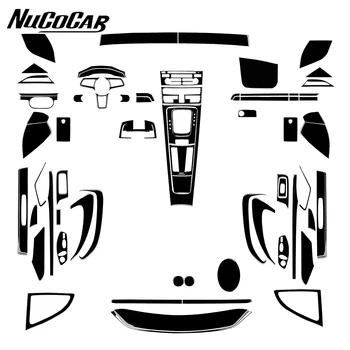 Для Porsche Boxster Cayman 718 982 2016-2022 Пианино Черная приборная панель Рулевое управление Переключение передач Аксессуары для интерьера автомобиля Наклейки