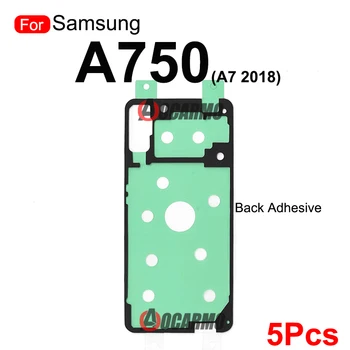 5 шт./лот Клейкая наклейка на заднюю крышку аккумулятора Клей для Samsung Galaxy A750 A7 2018 Запасные части 1