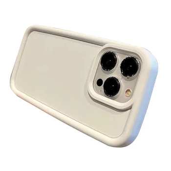 Высококачественный оригинальный квадратный жидкий мягкий силиконовый чехол для телефона для iPhone 15 Pro Max Plus, красочный модный чехол 0