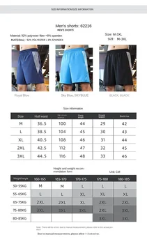 Дышащие шорты Мужские Свободные Большие дышащие быстросохнущие брюки Спортивные Фитнес Городские повседневные мужские брюки в пять четвертей 5