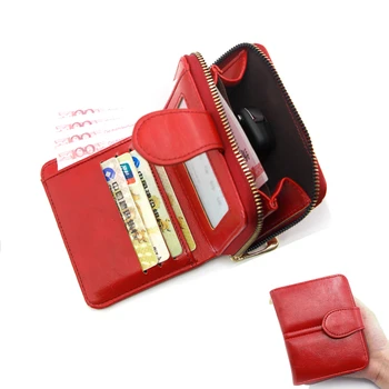 Женский кожаный кошелек для кредитных карт, женский кошелек для монет, модный клатч, маленький кошелек на молнии, женские кошельки cartera mujer 0