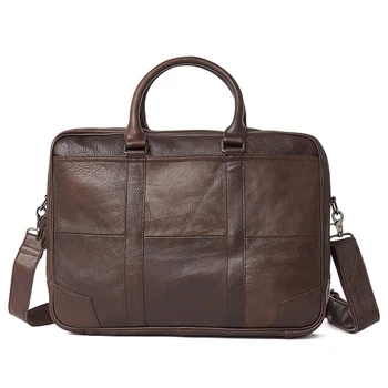 Мужская сумка для делового офиса, мужской портфель 15,6-дюймовая Компьютерная сумка, Кожаная сумка через плечо, мужская сумка через плечо
