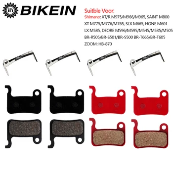 BIKEIN MTB велосипедные дисковые тормозные колодки из смолы, 4 пары для Shimano Deore M596 M595 M535 SLX M665 XT M775/776/765 XTR M975 M966 M965