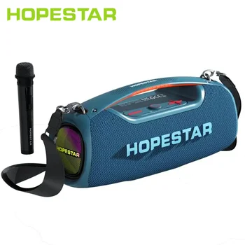 Hopestar A60 Водонепроницаемые TWS Стерео Беспроводные Bluetooth Колонки для Вечеринки 100 Вт Высокой мощности Караоке Наружный Динамик С Микрофоном