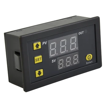 12 В/24 В/110 В-220 В Цифровой регулятор температуры, термометр, датчик температуры, переключатель, регулятор нагрева, контроль охлаждения 3