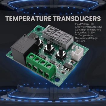 8ШТ W1209 Модуль Цифрового Регулятора Температуры Постоянного Тока Электронный Переключатель Модуля Контроля Температуры Temp С Акриловым Корпусом 1