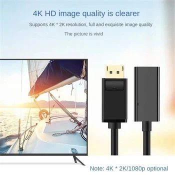 кабель для передачи видео, совместимый с HDMI, DisplayPort small shell DP-совместимый кабель для передачи видео 4K 60Hz 5